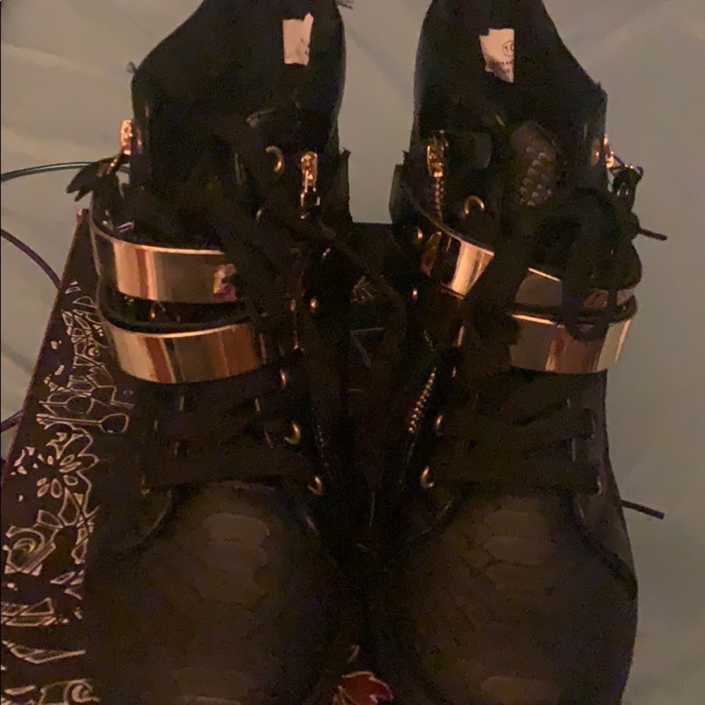 Black and Gold sneakers